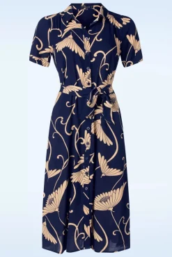 Olive Pixy Jurk In Avondblauw