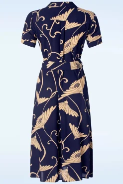 Olive Pixy Jurk In Avondblauw