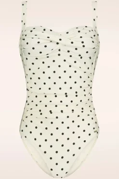 On Point Padded Badpak In Gebroken Wit