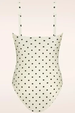 On Point Padded Badpak In Gebroken Wit