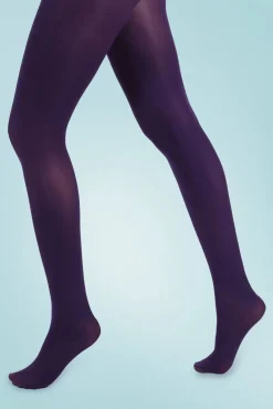 Ondoorzichtige Panty In Paars