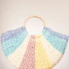 Orleans Geweven Rotan Tas In Pastel