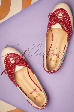 Oxford Isabella Ballerina's In Nude En Rood