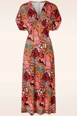 Palma Maxi Jurk In Multi