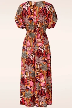 Palma Maxi Jurk In Multi
