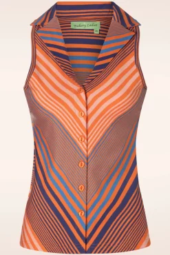 Peggy Top In Mandarijn