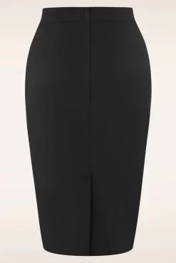 Polly Bengaline Rok In Zwart