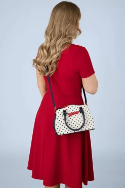 Poppy Polka Handtas In Wit