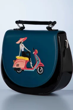 Portofino Handtas In Zwart En Blauw