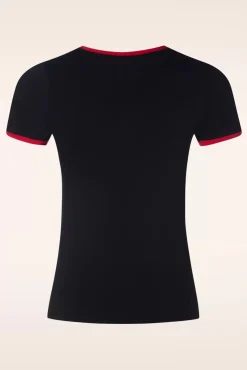 Queen Cafe T-Shirt In Zwart