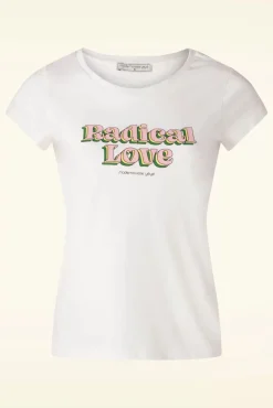Radical Love T-Shirt In Ecru