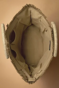 Raffia Boho Draagtas In Zand