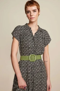 Raffia Riem In Matcha Groen