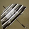 Rayures Transparent Dome Paraplu In Zwart En Wit