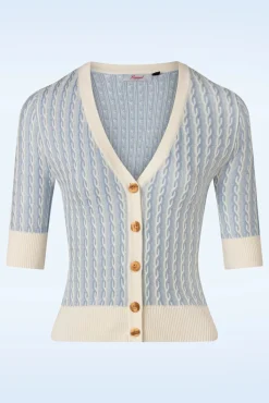 Regatta Race Gestreept Gebreid Vest In Blauw