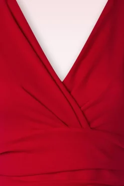 Rinda Maxi-Jurk In Lippenstiftrood