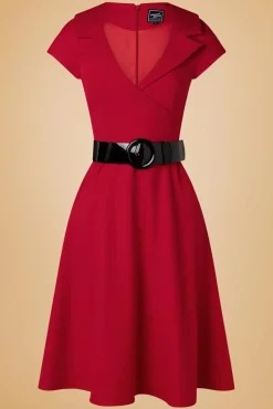 Rita Marlow Jurk In Lippenstiftrood