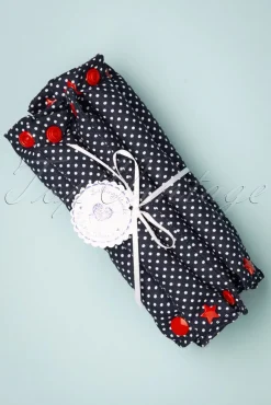 Rock The Dots - Set Van 12 Krulspelden In Marineblauw