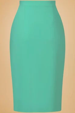 Rose Lee Pencilrok In Mintgroen