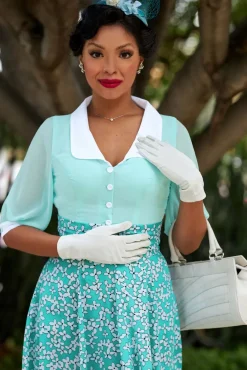 Sacha Mai Sheer Organza Blouse In Mint