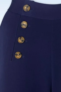 Sally Broadway Pantalon In Inktblauw