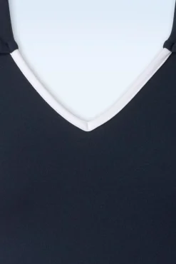 Sandy Swing Jurk In Marineblauw