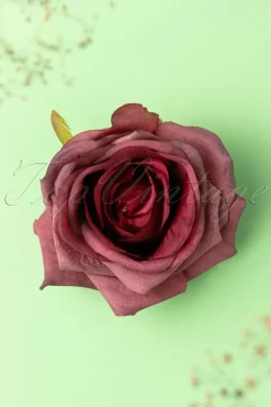 Scented Love Flower Haarclip In Bordeauxrood