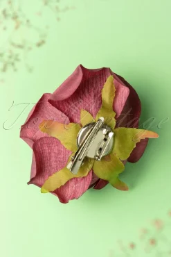 Scented Love Flower Haarclip In Bordeauxrood