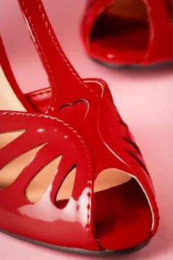 Secret Love-Sandalen In Lippenstiftrood