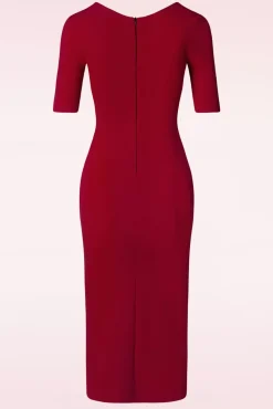 Selene Koker Jurk In Dieprood