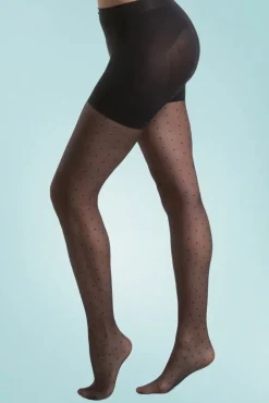 Sexy Stippen Panty In Zwart