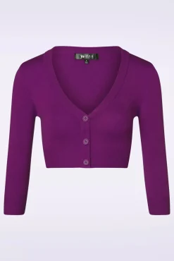 Shela Cropped Vest In Paars