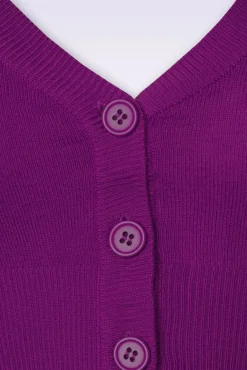 Shela Cropped Vest In Paars