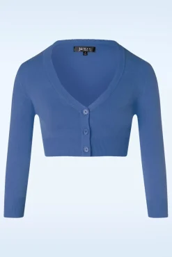 Shela Cropped Vest In Viola Lblauw