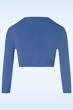 Shela Cropped Vest In Viola Lblauw