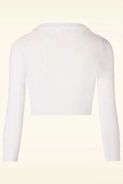 Shela Cropped Vest In Wit