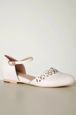 Siena Ballerina Flats In Chiffon Wit