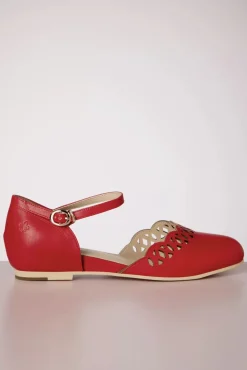 Siena Ballerina Flats In Rood