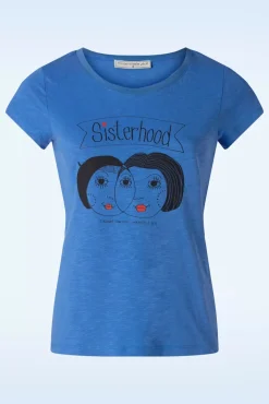 Sisterhood T-Shirt In Krachtig Blauw