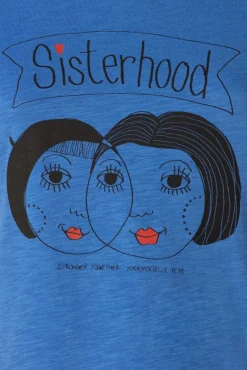 Sisterhood T-Shirt In Krachtig Blauw