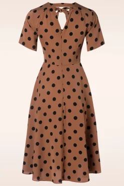 Spot Set Sail Swing Jurk In Bruin