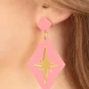 Starburst Oorbellen In Roze