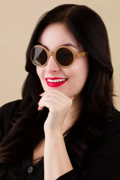 Stay Shady Ronde Zonnebril In Latte