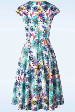 Summer Bee Swing Jurk In Wit