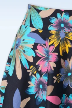 Summer Bee Swing Rok In Marineblauw