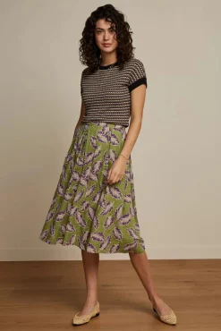 Suzette Dominica Plooirok In Woodbine Groen