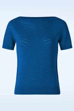 Suzie Boothals Top In Koningsblauw