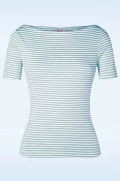 Sweet Candy Jersey Top In Blauw