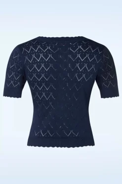 Sweet Gardina Trui In Marineblauw