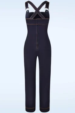 Tallulah Overall Met Wijde Pijpen In Denim